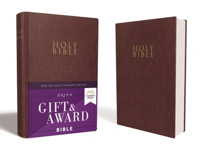 Nrsv, Gift and Award Bible, Leather-Look, Burgundy, Comfort Print - Zondervan