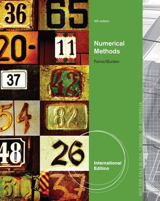 Numerical Methods, International Edition - Faires, J., and Burden, Richard