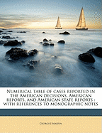 Numerical Table of Cases Reported in the American Decisions, American Reports, and American State Reports: With References to Monographic Notes