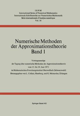 Numerische Methoden Der Approximationstheorie: Band 1 - Collatz, and Meinardus