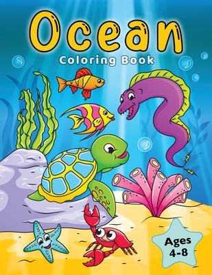 Ocean Coloring Book: Fish & Underwater Sea Animals to Color for Kids Ages 4-8 - Press, Golden Age