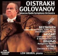 Oistrakh Plays Mozart & Beethoven - David Oistrakh (violin); Lev Oborin (piano); Vladimir Knusevitsky (cello); Vladimir Yampolsky (piano);...