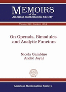 On Operads, Bimodules and Analytic Functors