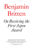 On Receiving the First Aspen Award