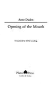 Opening of the mouth