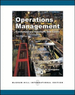 Operations Management: With Student CD-ROM: Contemporary Concepts and Cases - Schroeder, Roger G.