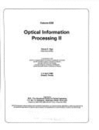 Optical Information Processing