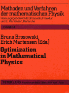 Optimization in Mathematical Physics