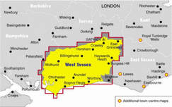 Ordnance Survey West Sussex Street Atlas - 