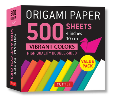 Origami Paper 500 sheets Vibrant Colors 4 (10 cm) - Publishing, Tuttle