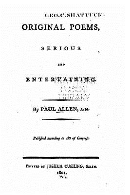 Original Poems, Serious and Entertaining - Allen, Paul