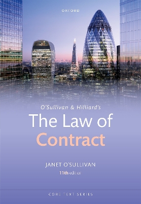 O'Sullivan & Hilliard's The Law of Contract - O'Sullivan, Janet