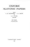 Oxford Slavonic Papers, New Series