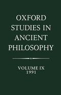 Oxford Studies in Ancient Philosophy