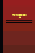 Package Designer Log (Logbook, Journal - 124 Pages, 6 X 9 Inches): Package Designer Logbook (Red Cover, Medium)