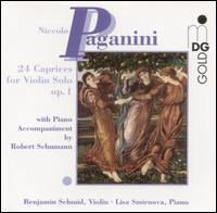 Paganini: 24 Caprices for Violin Solo, Op. 1 (with Schumann's Piano Accompaniment) - Benjamin Schmid (violin); Lisa Smirnova (piano)