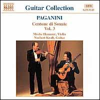 Paganini: Centone di Sonate, Vol. 3 - Moshe Hammer (violin); Norbert Kraft (guitar)