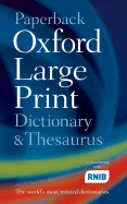 Paperback Large Print Dictionary & Thesaurus