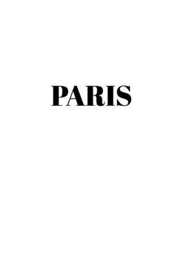 Paris: Hardcover White Decorative Book for Decorating Shelves, Coffee Tables, Home Decor, Stylish World Fashion Cities Design - Murre Book Decor