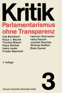 Parlamentarismus Ohne Transparenz