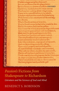 Passion's Fictions from Shakespeare to Richardson: Literature and the Sciences of Soul and Mind