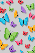 Password Keeper: Internet Password Logbook Large Print With Tabs, discreet password book - the butterfly colorful Cover