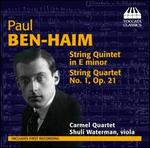 Paul Ben-Haim: Chamber Music for Strings