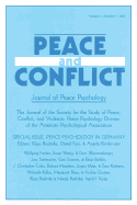 Peace Psychology in Germany: A Special Issue of Peace and Conflict