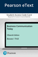 Pearson Etext Business Communication Today -- Access Card