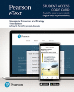 Pearson Etext Managerial Economics and Strategy -- Access Card