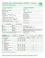 Pediatric Test of Brain Injury: Test Forms (Pack of 10)