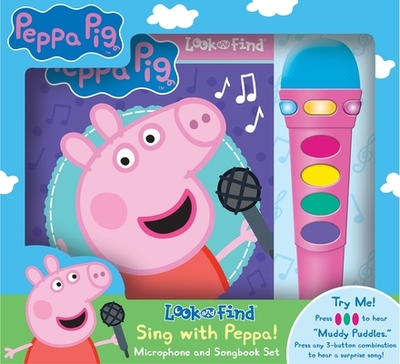 Peppa Pig: Sing with Peppa! Look and Find Microphone and Songbook Set - Pi Kids