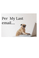 Per My Last Email....: Pet Humor Journal/Notebook. 6x9 Blank Lined