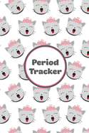 Period Tracker: Track & Log Monthly Symptoms, Moods & PMS, Monitor Menstrual Cycle Diary, Record Month Flow Journal, Periods Book, Girls, Women