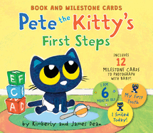 Pete the Kitty's First Steps: Book and Milestone Cards