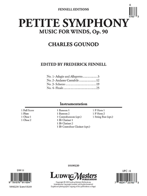 Petite Symphony, Op. 90: Conductor Score - Gounod, Charles (Composer), and Fennell, Frederick (Composer)