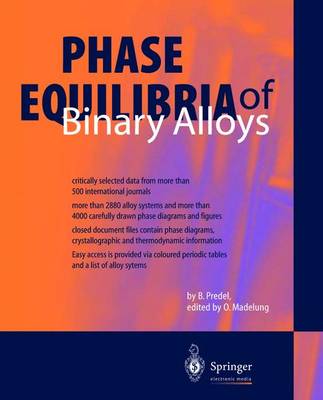 Phase Equilibria of Binary Alloys - Predel, Bruno, and Madelung, Edited By Otfried