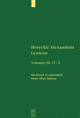 [Pi - Sigma] - Hansen, Peter Allan (Editor)