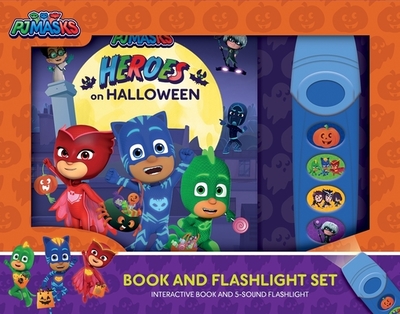 Pj Masks: Heroes on Halloween Book and 5-Sound Flashlight Set - Pi Kids