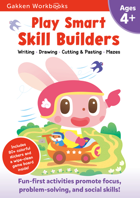 Play Smart Skill Builders Age 4+: Pre-K Activity Workbook with Stickers for Toddlers Ages 4, 5, 6: Build Focus and Pen-Control Skills: Tracing, Mazes, Counting(full Color Pages) - Gakken Early Childhood Experts