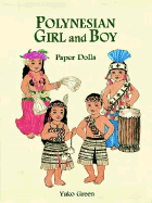 Polynesian Girl and Boy Paper Dolls - Green, Yuko