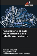 Popolazione di dati nello schema delle tabelle web estratte