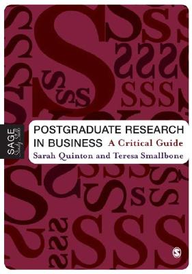 Postgraduate Research in Business - Quinton, Sarah