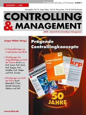 Pragende Controllingkonzepte - Weber, J?rgen (Editor)