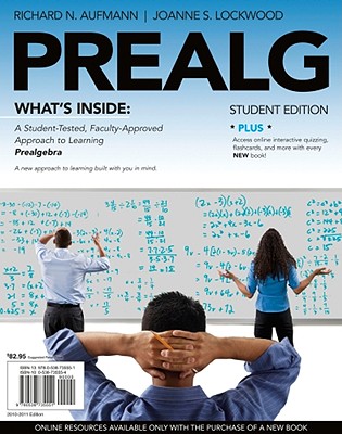 Prealg (with Review Cards and Mathematics Coursemate with eBook Printed Access Card) - Aufmann, Richard N, and Barker, Vernon C, and Lockwood, Joanne