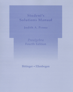 Prealgebra: Student's Solutions Manual - Bittinger, Marvin L, and Ellenbogen, David J