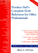 Prentice Hall's Complete Desk Reference for Office Professionals - de Vries, Mary A