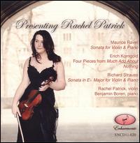 Presenting Rachel Patrick - Benjamin Boren (piano); Rachel Patrick (violin)