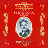Prima Voce: Zinka milanov in Recital - Bozidar Kunc (piano); Zinka Milanov (soprano)