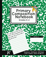 Primary Composition Notebook: School Marble Green - K-2nd Grade Composition Journal Pad, for Alphabet Writing Practice, [back to School Essential]